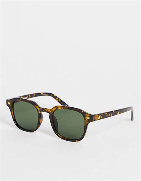 AIRE serpens 70's square sunglasses in tortoiseshell .